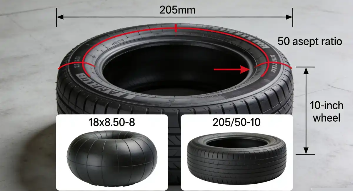 The 205/50-10 Tire : The Non-Lifted Custom Golf Cart Gold Standard
