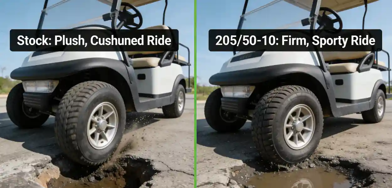 The 205/50-10 Tire : The Non-Lifted Custom Golf Cart Gold Standard